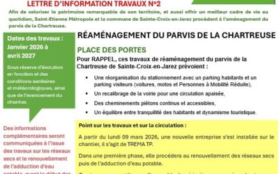 Information sur les travaux du parvis